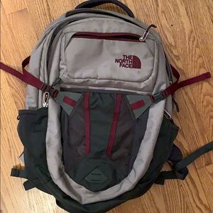 The north face purple recon backpack